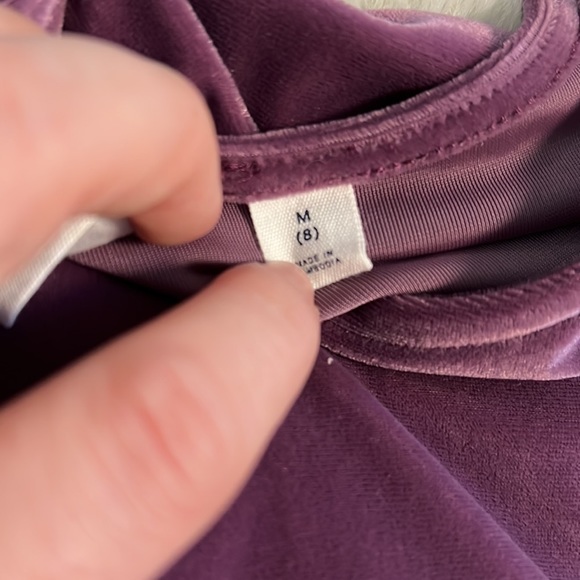 GAP kids Purple Velvet Top 8 - Picture 5 of 5